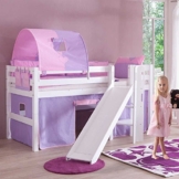 Kinder-Hochbett Betty mit schräger Rutsche Pharao24 - 1