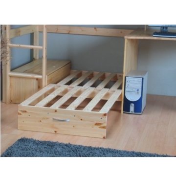 Thuka hochbett 90x200 kiefer massiv bett kinderbett gästebett ...