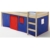 Vorhang Gardine Bettvorhang CLASSIC zu Hochbett Rutschbett Spielbett in blau/rot - 2